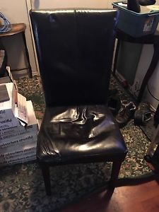 3 brown kitchen chairs $60