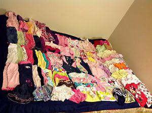 3/6m and 6months baby girl clothes 93 pieces