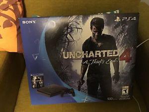 500GB Uncharted 4 PlayStation 4 Console - Brand New