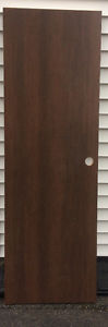 74" length 24" width dark brown door