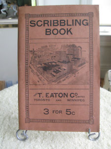 A WORTHWHILE OLD "T.EATON CO. LTD" COLLECTIBLE SCRIBBLING