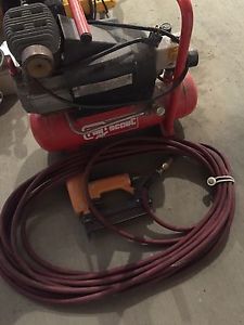 Air compressor with nailer