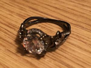 Black 925 Sterling silver ring