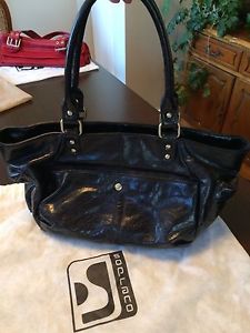 Black soprano leather purse