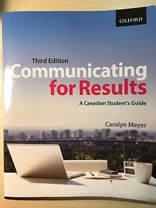 Communicating for Result 3rd Carolyn Meyer