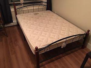 Double size bedframe and matress for sale