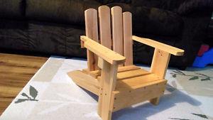 Kids Adirondack wooden chair
