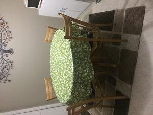 Kitchen table with four chairs