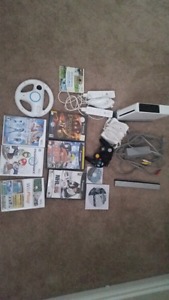 Nintendo Wii Consel With Games with cables