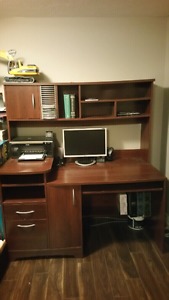 Office desk with hutch