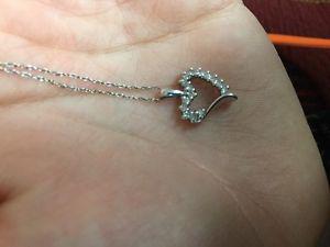 People's Jewellers diamond heart necklace