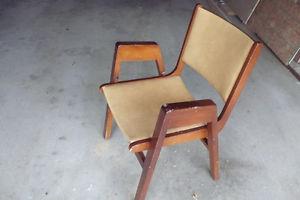REDUCED vintage antique school chair solid wood