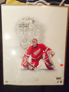 Signed Curtis Joseph drawing