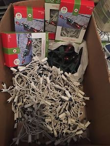Tons of Christmas lights with clips