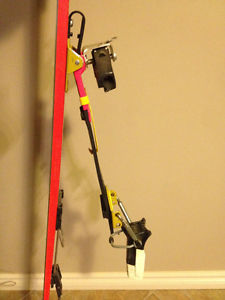 Touring Skis with Bindings and Climbing Skins, 188cm