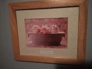 Two "Anne Geddes" Framed Pics... Baby Pics