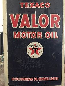 Vintage Texaco Valor Motor Oil containter