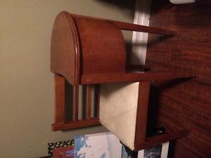Vintage Wooden Telephone Table