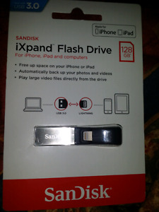 128GB iXpand flash drive $60 obo