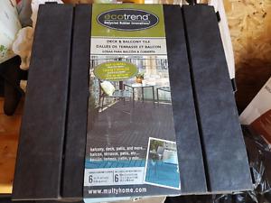 16 CASES OF NEW ECOTREND DECK AND BALCONY TILES.