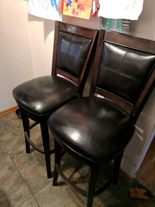 2 Bar height stools