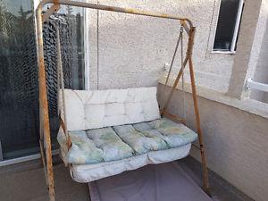 2 person outdoor swing set