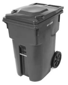 360 L Garbage Can with Wheels