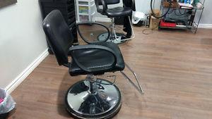 5 salon styling chairs