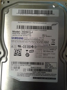 500 gb hard drive and laptop ram