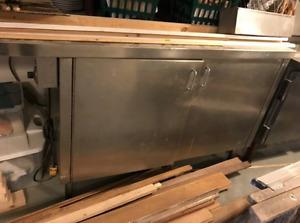 6ft. Heated stainless work/prep table