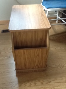A pair of end tables $25 for both