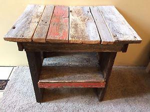 Barn Wood Side Table-OBO