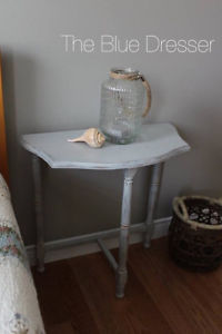 Beachy distressed antique stand