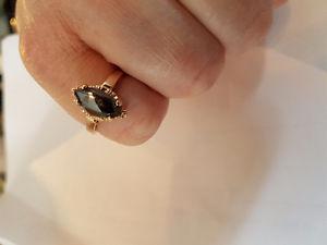 Black Alaskan 10K solid gold ring