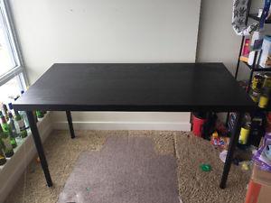 Black IKEA desk