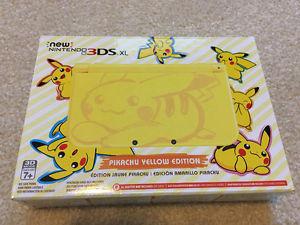 Brand New Pikachu Yellow Edition New Nintendo 3DS XL