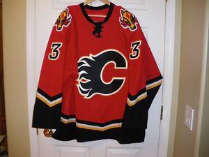 Dion Phaneuf Calgary Flames Game Worn NHL Jersey