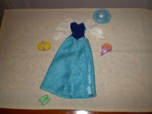 Disney, The Little Mermaid Doll Blue Dress.