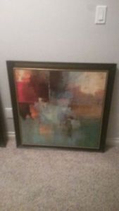 FRAMED ABSTRACT WALL ART PICTURES