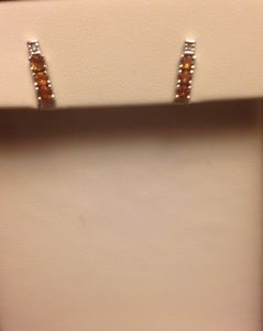 Gold and citrine earrings