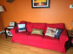 Great condition IKEA red couch
