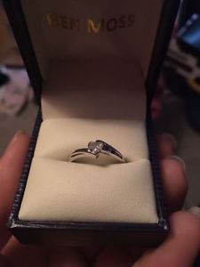 Heart Shape Diamond Promise Ring