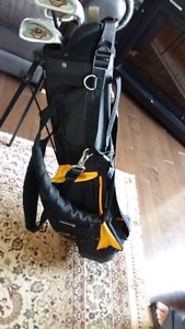 Kids golf clubs and bag