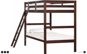 LIKE NEW - Simmons bunk bed and Signa Nordic mattresses