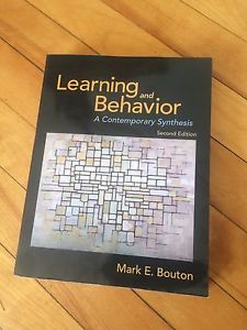 Learning and Behaviour 2nd Ed. By Bouton. Perfect condition!