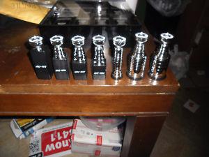 Molson Stanly Cup Trophies Factory Set of 7 Complete