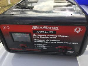 MotoMaster Battery Charger & Engine Starter (2A, 12A, 75A -