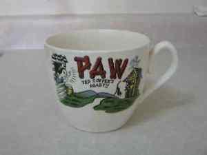 New - Paw Yer Coffee`s Ready!! - Novelty Mug - Never Used