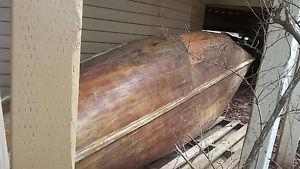 Old Cedar Strip Canoe