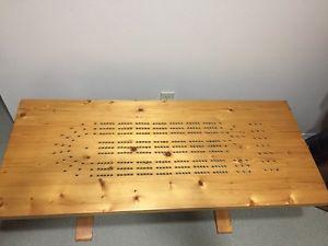 One of a Kind Cribbage Coffee Table